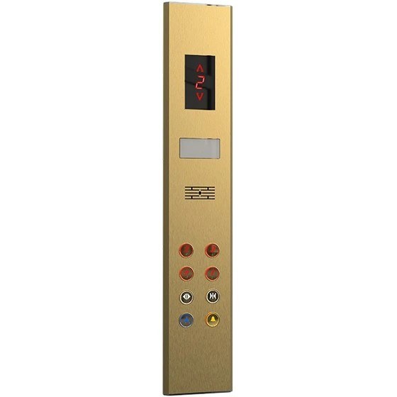 [HAA-00016] شستی پنل روکار استیل ۱ متری، ۶ توقف با نمایشگر سگمنتی